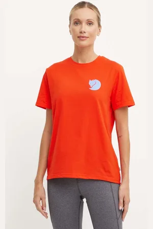 Fjällräven T-shirt Fox Boxy Logo donna colore F87153