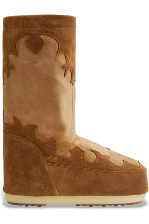 Moon Boot Stivali da neve in camoscio MB ICON SUEDE EMROIDERY colore 80D1402990 M008