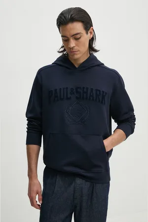 Paul & Shark Felpa uomo colore con cappuccio con applicazione 14311879