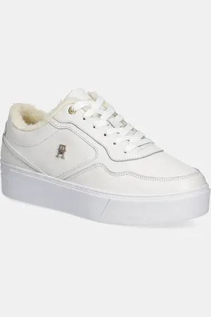 Tommy Hilfiger Sneakers in pelle ESSENTIAL PLATFORM SNEAKER FUR colore FW0FW08349