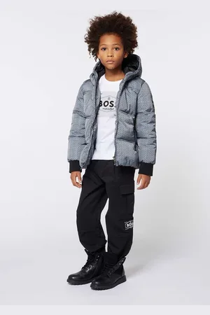 HUGO BOSS Pantaloni per bambini colore con applicazione J51141
