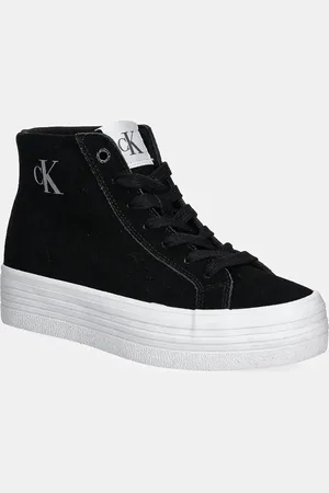 Calvin Klein Scarpe da ginnastica in camoscio VULC FLATFORM LACEUP MID MG S colore YW0YW01584