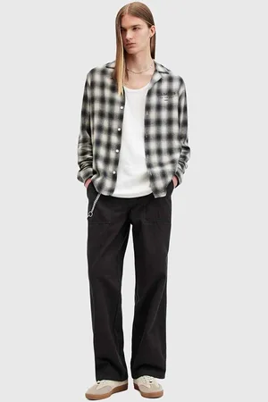 AllSaints Pantaloni in cotone CREEK TROUSER colore M021TB