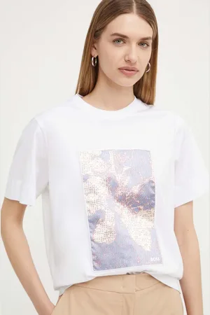 HUGO BOSS T-shirt in cotone donna colore 50521931