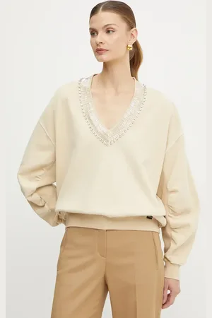 Pinko Felpa in cotone donna colore con applicazione 104458 A297