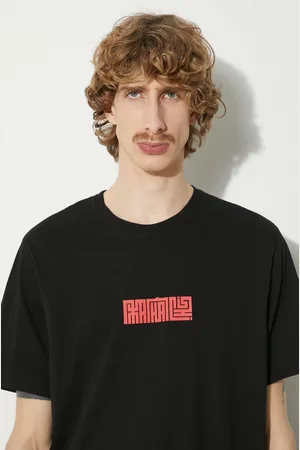 Maharishi T-shirt in cotone Hanko Organic Printed T-Shirt uomo colore 1085.BLACK