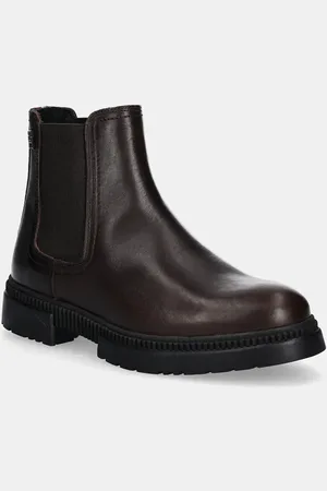 Tommy Hilfiger Stivaletti chelsea in pelle COMFORT TL TEXTURE LTH CHELSEA uomo colore FM0FM05181