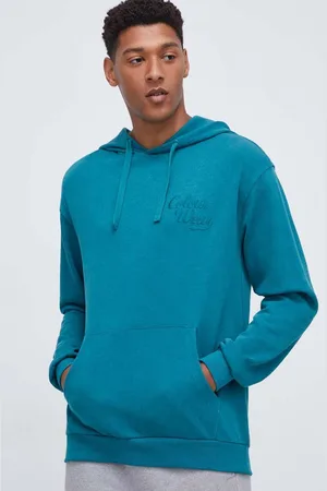 Colour Wear Felpa in cotone uomo con cappuccio