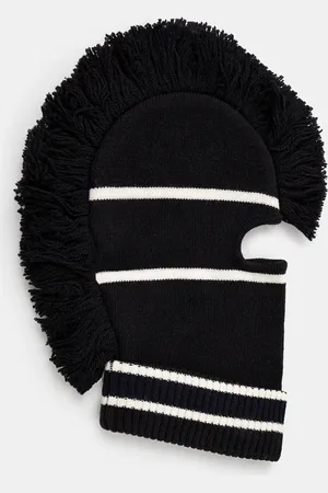 AMBUSH Passamontagna Fringe Knit Balaclava colore BMLC001F24KNI0011031
