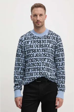 VERSACE Maglione in lana uomo colore 77GAFM03 CMN91