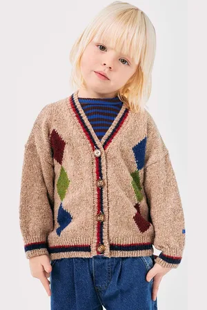 Bobo Choses Cardigan con aggiunta di cotone bambini Diamonds colore 224AC120