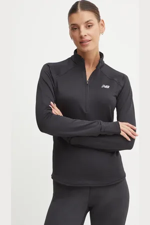 New Balance Felpa da corsa Athletics colore WT43200BK
