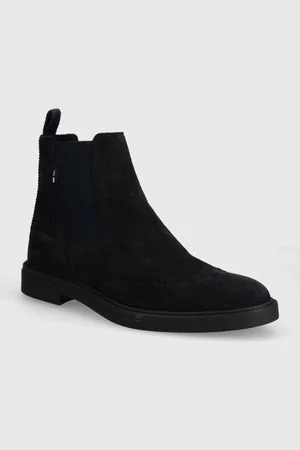HUGO BOSS Stivaletti chelsea in camoscio Calev uomo colore 50523007