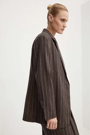 DAY Birger et Mikkelsen Giacca in lino Emile - Casual Linen Stripe colore DAY65243233