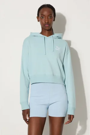 PUMA Felpa in cotone BETTER CLASSIC donna colore con cappuccio con applicazione 624229