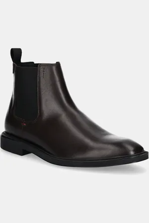 HUGO BOSS Stivaletti chelsea in pelle Gryff uomo colore 50529072