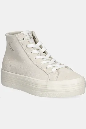 Calvin Klein Scarpe da ginnastica in camoscio VULC FLATFORM LACEUP MID MG S colore YW0YW01584