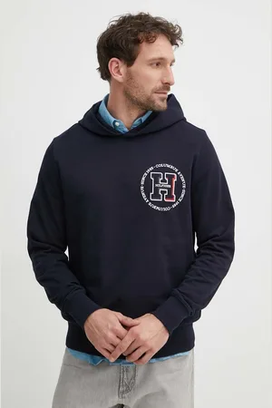Tommy Hilfiger Felpa in cotone uomo colore con cappuccio MW0MW34383