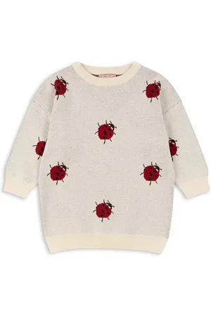 Konges Sløjd Vestito di cotone bambina LAPIS KNIT DRESS colore KS101553