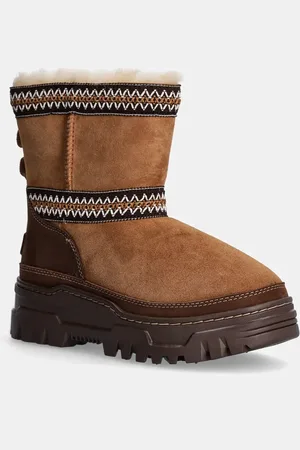 UGG Stivali da neve in camoscio Classic Mini Trailgazer colore 1158322-CHE