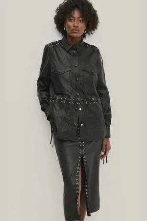 ANSWEAR Camicia in pelle colore