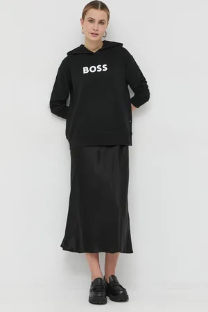 HUGO BOSS Felpa in cotone donna con cappuccio