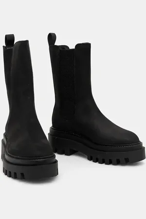 Calvin Klein Stivaletti in nabuck FLATFORM CHELSEA BOOT MG NB colore YW0YW01684