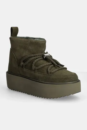 INUIKII Stivali da neve in camoscio Classic Low Platform colore 75204-004