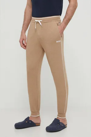 HUGO BOSS Pantaloni lounge colore con applicazione