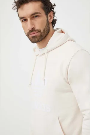adidas Felpa in cotone Adicolor Classics Trefoil uomo colore con cappuccio IM9408