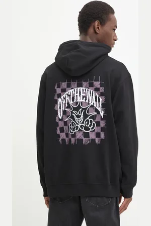 Vans Felpa in cotone uomo colore con cappuccio VN000KVUBLK1