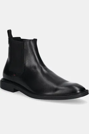 HUGO BOSS Stivaletti chelsea in pelle Gryff uomo colore 50529072