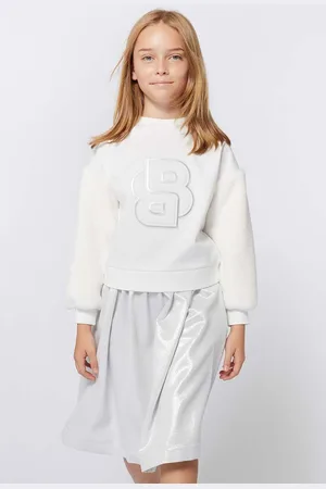 HUGO BOSS Felpa per bambini colore con applicazione J51112