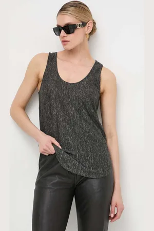Pinko Top di lino colore