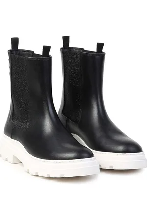 Karl Lagerfeld Stivaletti chelsea in pelle bambini colore Z30308