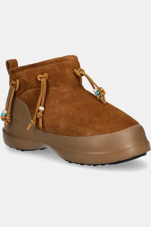 Moon Boot Stivali da neve in camoscio MB LUNA LOW SUEDE BEADS colore 80D2480100 M008