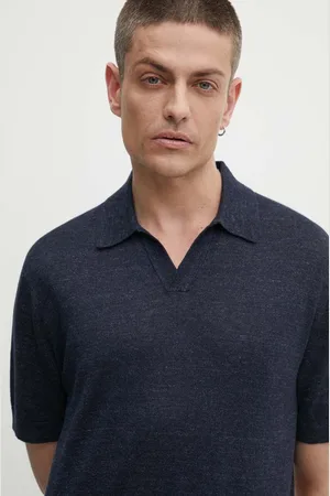 THEORY Polo in lino colore N0483701