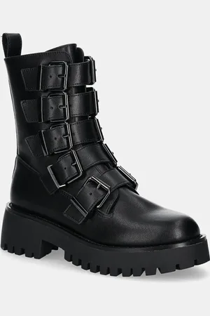 Steve Madden Stivali da motociclista in pelle Director donna colore SM11003347