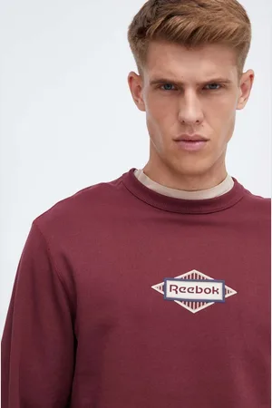 Reebok Felpa in cotone uomo