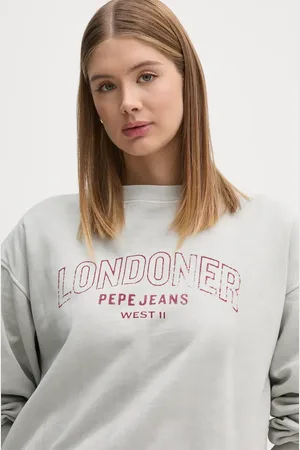 Pepe Jeans Felpa in cotone FIORELINA donna colore PL581464