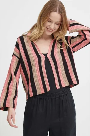 Sisley Cardigan con aggiunta di lino