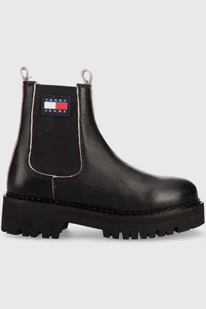 Tommy Hilfiger Stivaletti chelsea in pelle Piping Chelsea donna