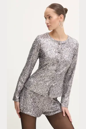 Never Fully Dressed Camicia Gunmetal Alexa Sequin Cardigan donna colore NFDTO1583