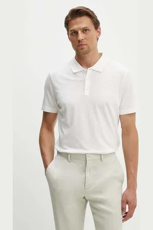 THEORY Polo in cotone colore bianco