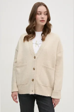 Calvin Klein Cardigan con aggiunta di lana colore J20J224234