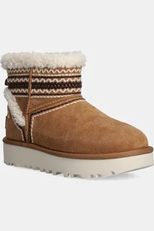 UGG Stivali da neve in camoscio Classic Mini Atherson colore 1158281-CHE