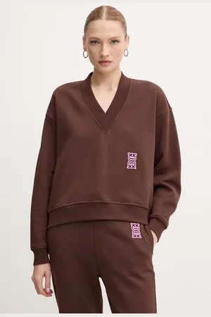 Pinko Felpa in cotone donna colore con applicazione 103724 A23C