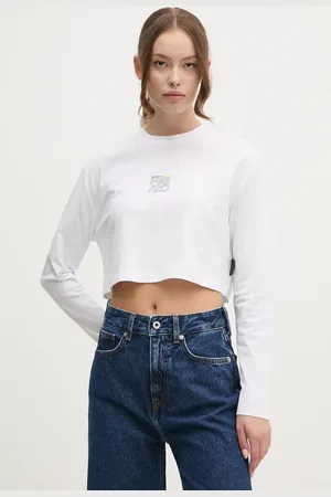 Pepe Jeans Top a maniche lunghe in cotone colore RL500001