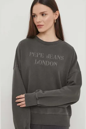 Pepe Jeans Felpa donna colore con applicazione