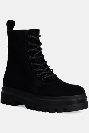 Calvin Klein Scarponi da trekking in camoscio LUGGED LACE ZIP BOOT OXF HR SU uomo colore YM0YM01068